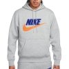 Nike Sportswear bluza męska kangurka szara z nadrukiem
